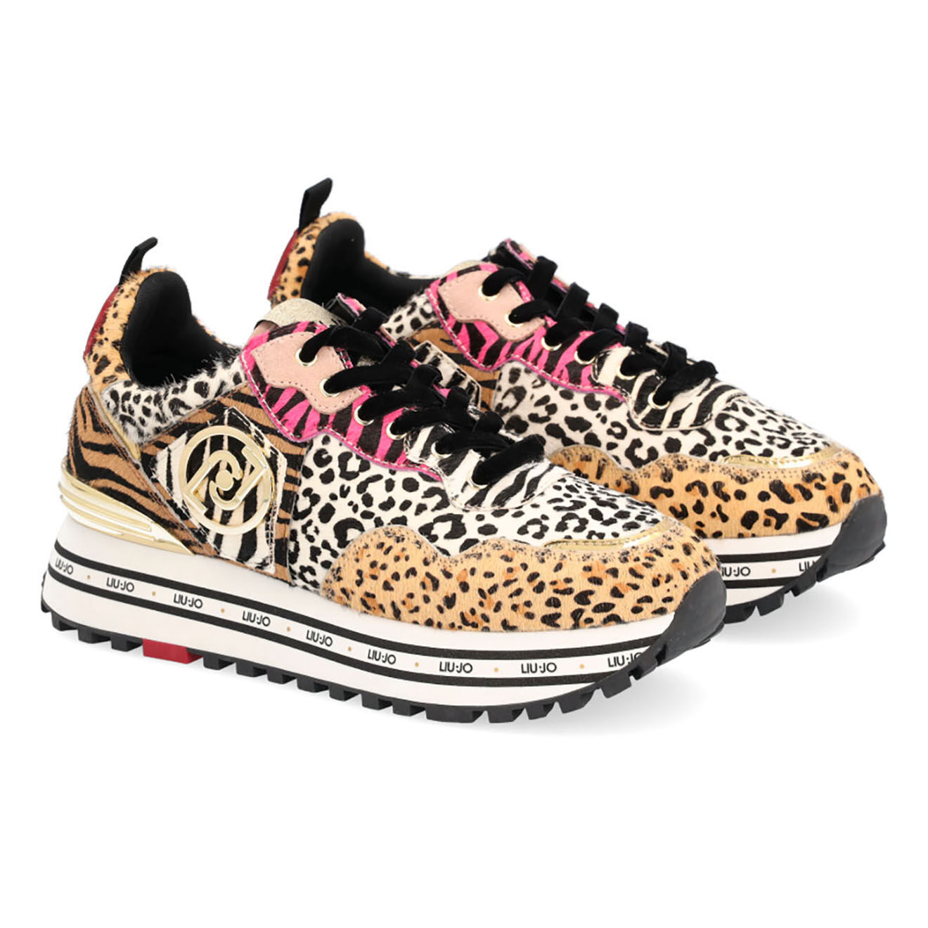 Liu-Jo Sneakers en Cuir Maxi animal
