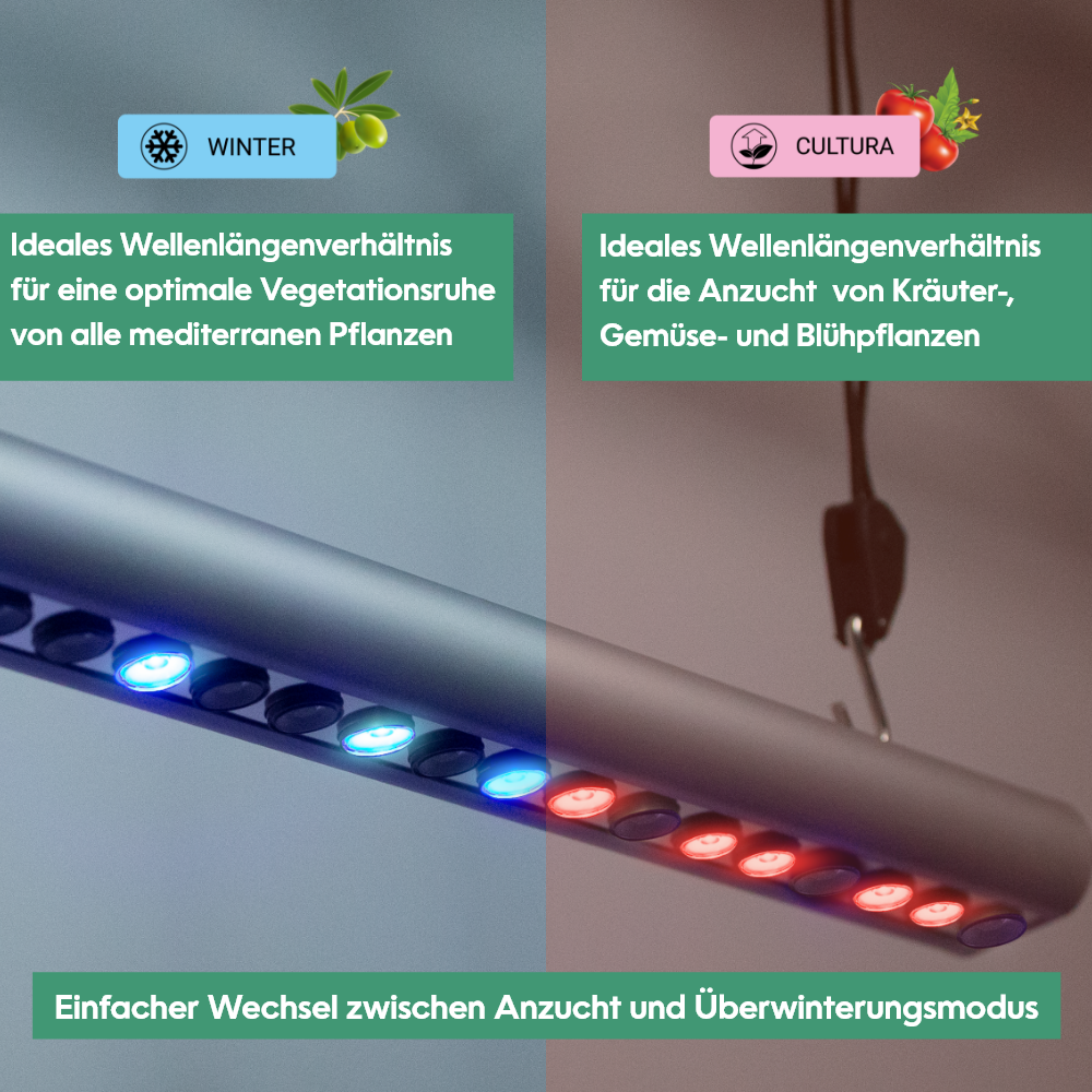 GrowLight Quattro - Parus by Venso LED Plantenlamp 35W, Zaailinglamp LED Plantenlamp Full Spectrum, Overwinterende Plantenlamp Venso Ecosolutions Plantenlamp, Plantenlamp Zaailing, Plantenlamp LED
