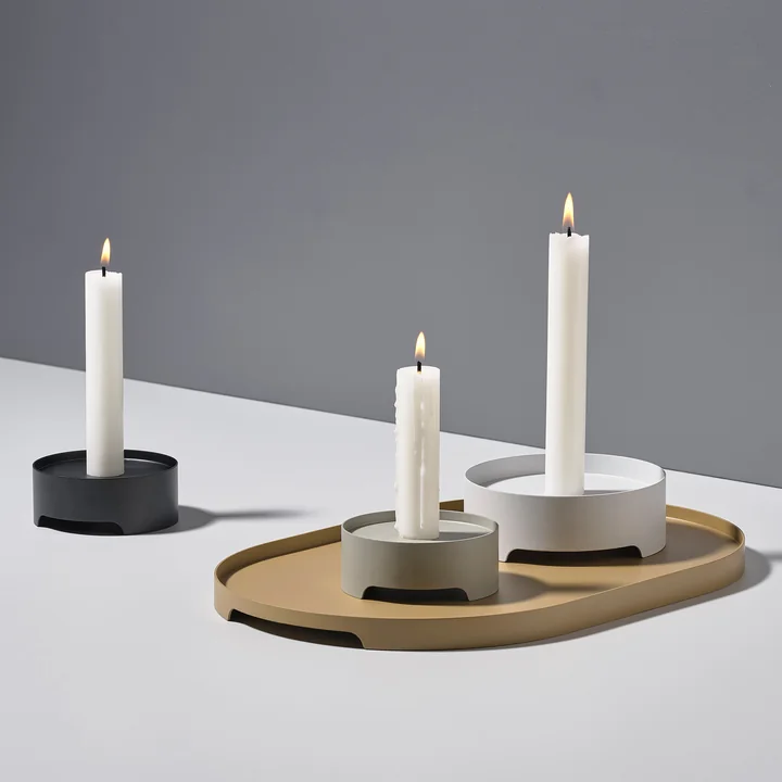 Zone Denmark - Singles Metall-Tablett oval, 16 x 35 cm, schwarz