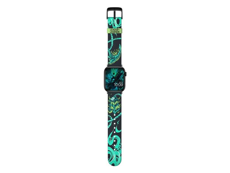 Moby Fox Armband Smartwatch League of Legends Thresh 22 mm Offiziell lizenziertes Armband aus hochwertigem Silikon