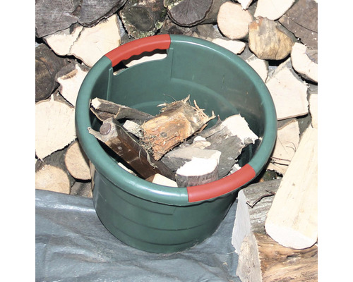 GARANTIA ronde tuinmand, 45 L, kunststof, Ø 49 cm x 38 cm, groen