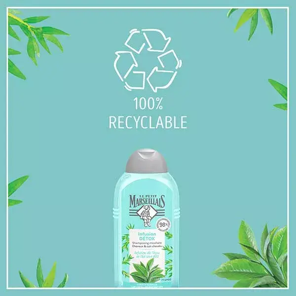 Shampoo detox Le Petit Marseillais com tomilho orgânico e chá verde 250ml