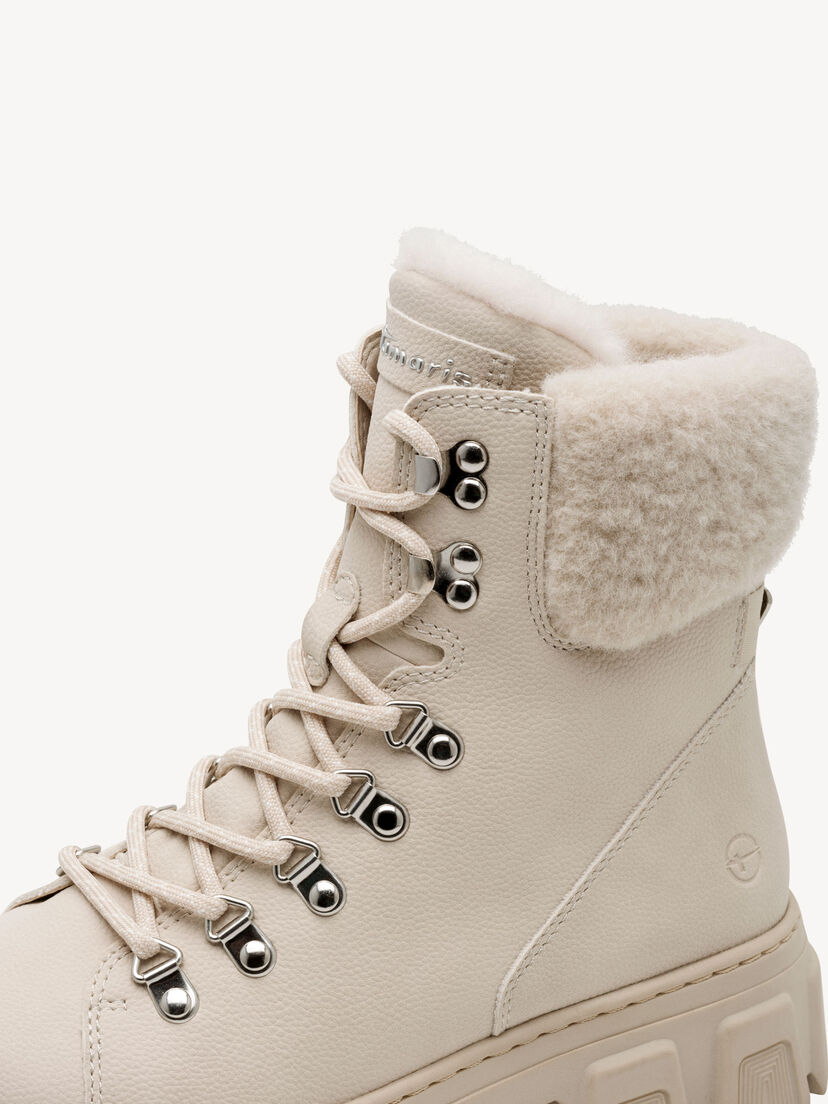Enkellaarsje - beige warme voering
