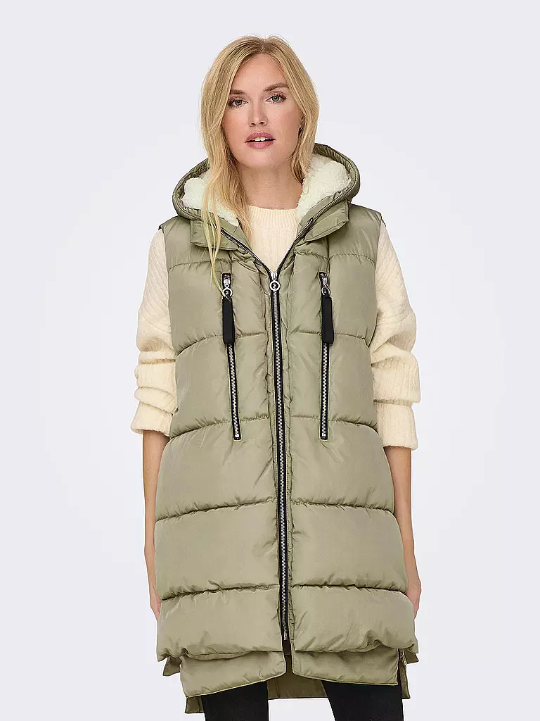 ONLY Steppgilet ONLNEWNORA beige