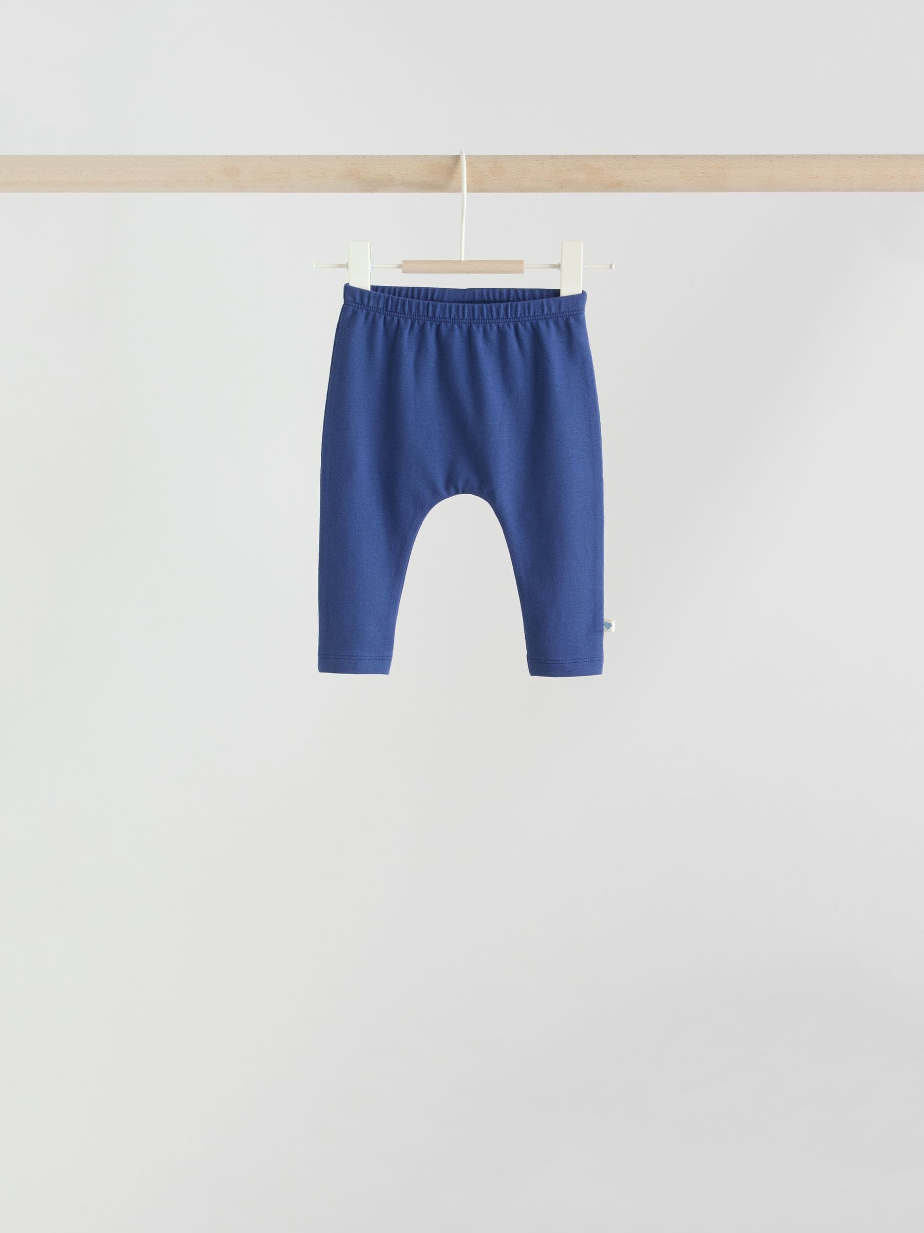 Rood/blauw/crème - 6 -delige set van top met lange mouwen en leggings (0mnd -3jr)