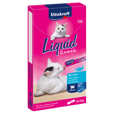 Vitakraft Liquid Snack Lachs & Omega 3 6x15g
