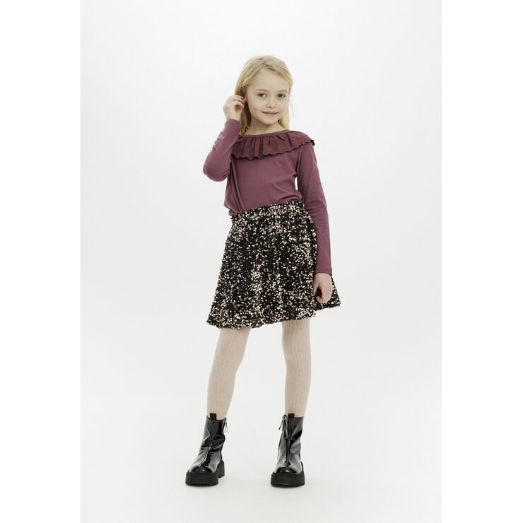 The New TNMarlin Sequin Skirt Black beauty