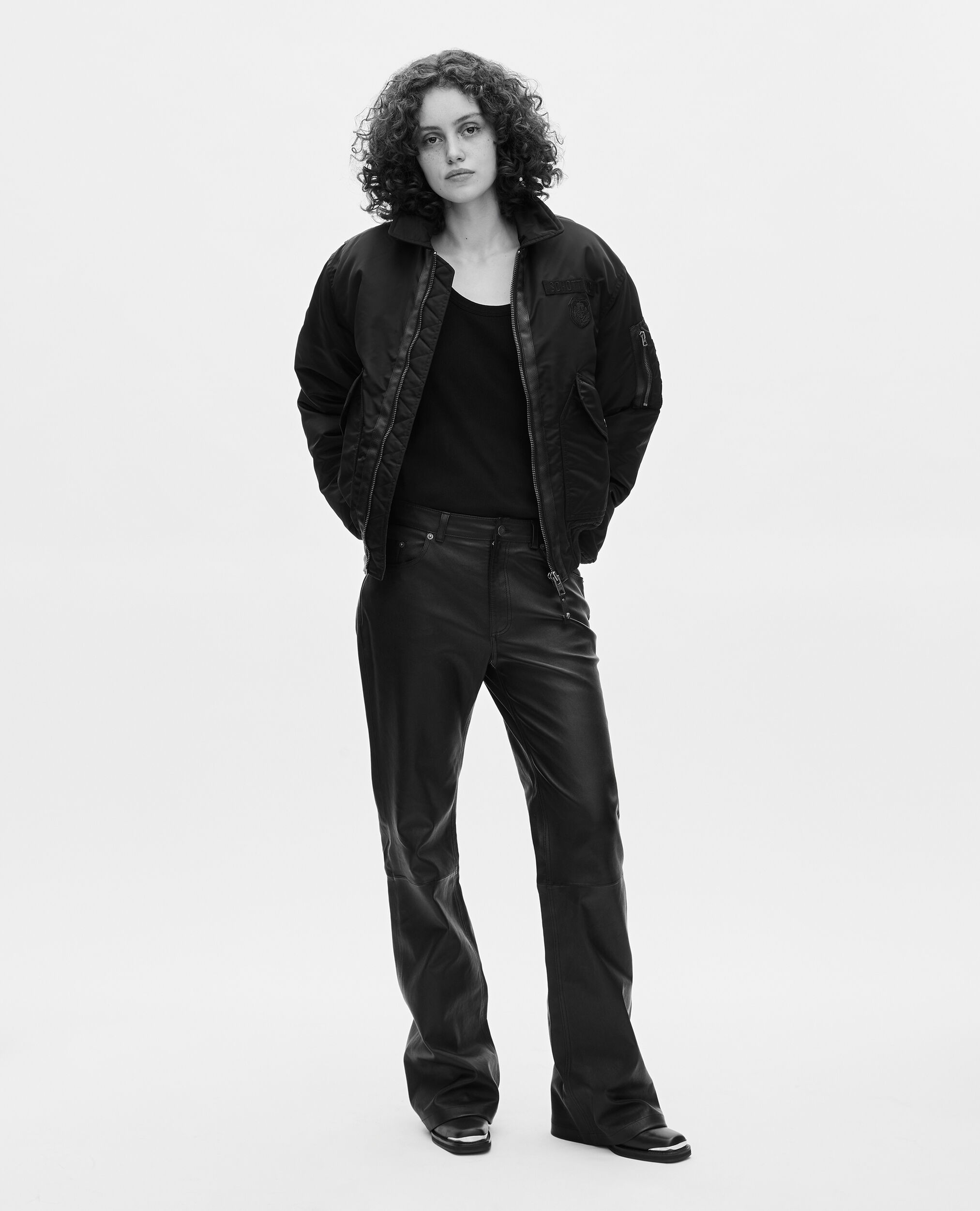 Bomber noir The Kooples x SCHOTT NYC