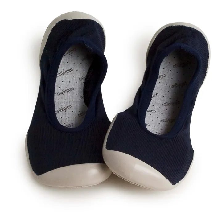 Collégien Chaussons Bleu Nuit | Bleu marine
