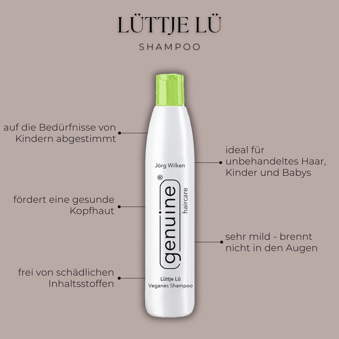genuine haircare - Lüttje Lü Vegan Kids Shampoo
