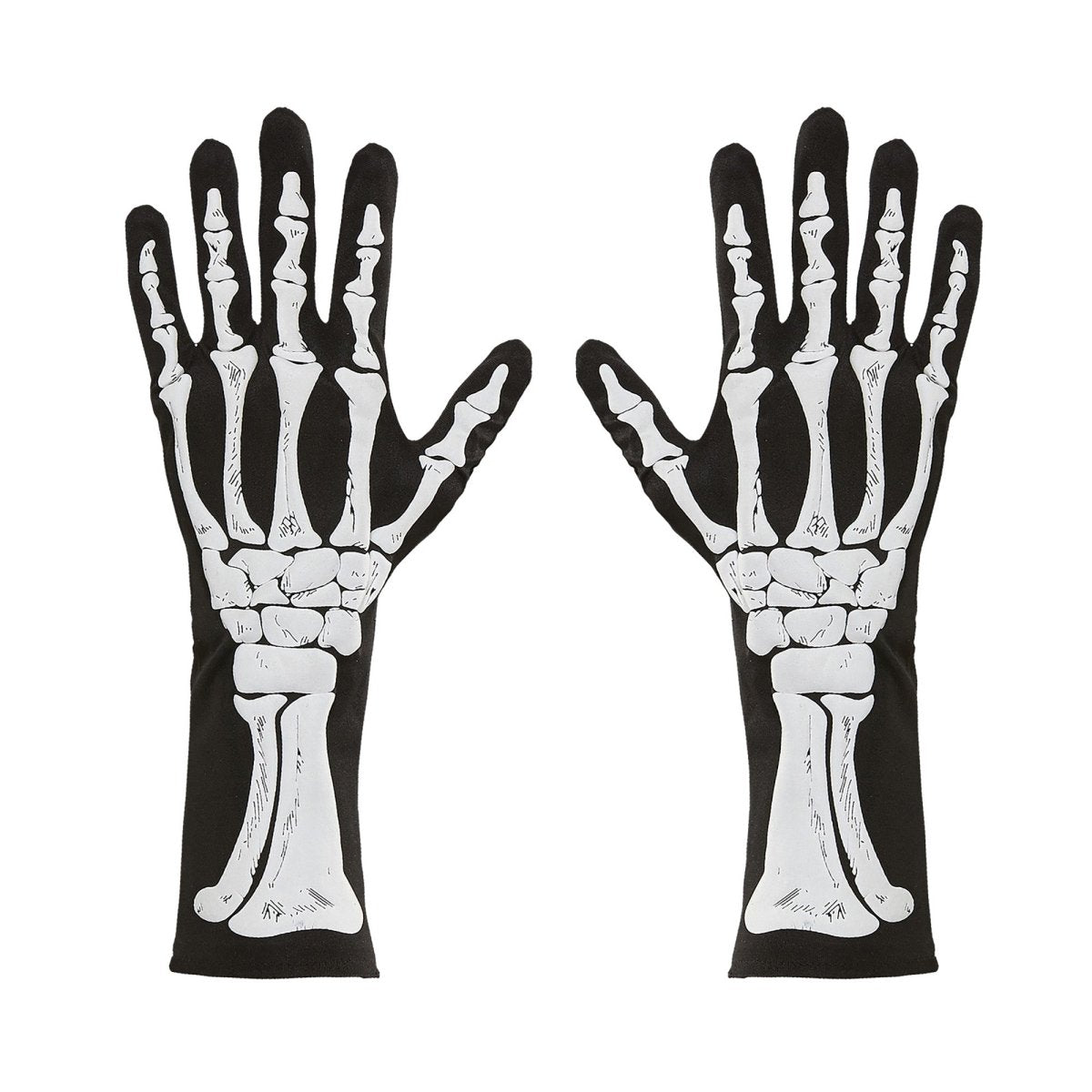 Halloween Handschoenen Skelet 35cm