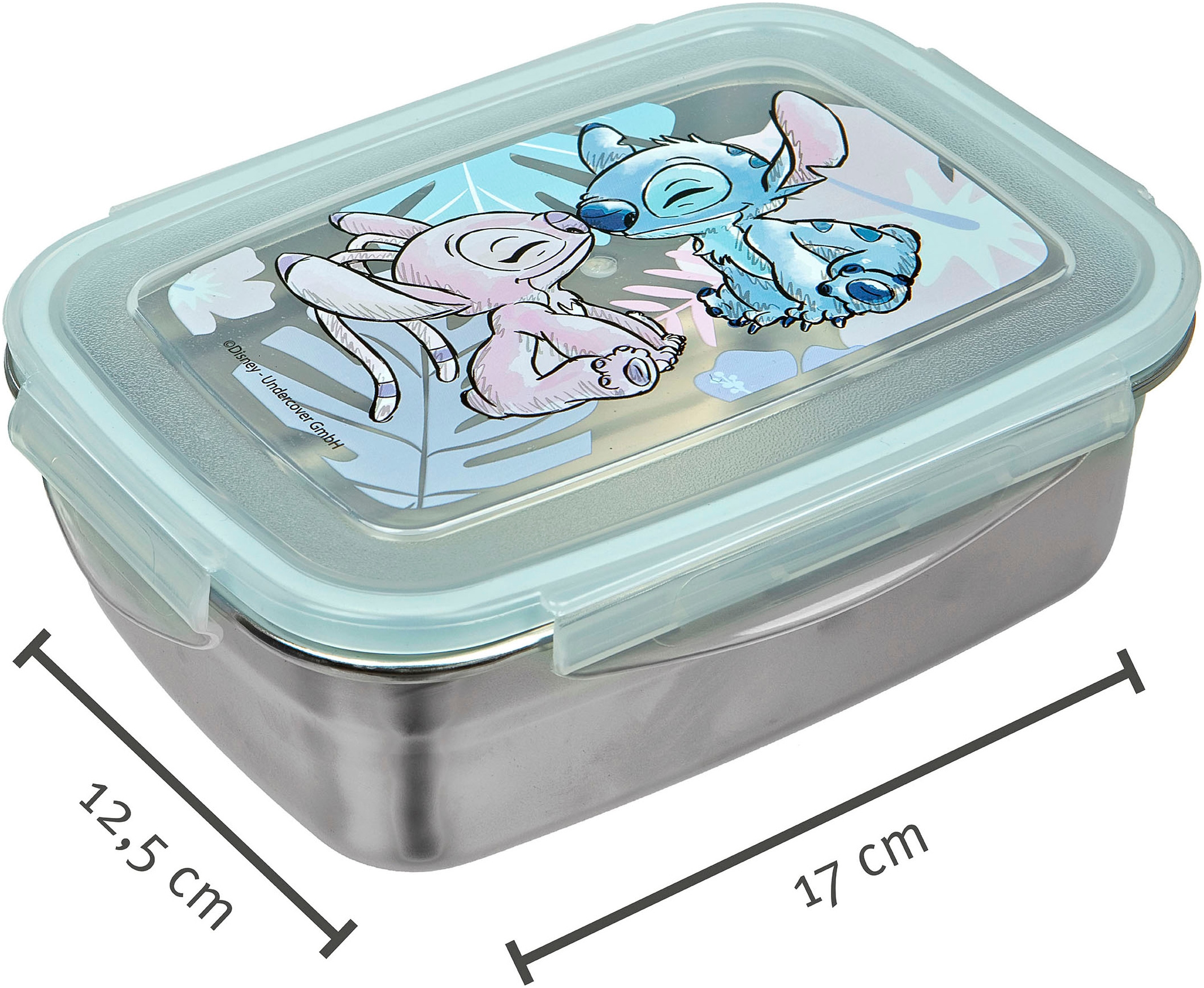 UNDERCOVER Lunchbox »Brotdose & Trinkflasche, Stitch« Set, 2 tlg. mit Trinkflasche