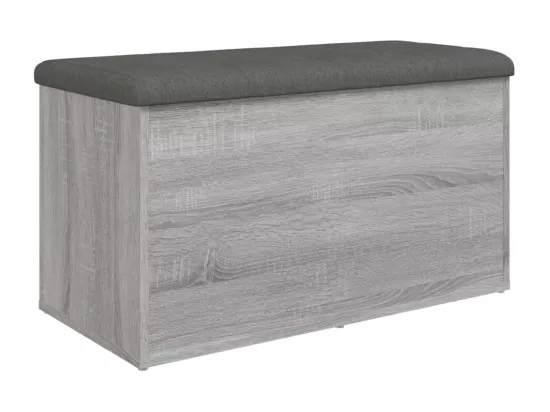 Banc de rangement sonoma gris 82x42x45 cm Bois d'ingénierie