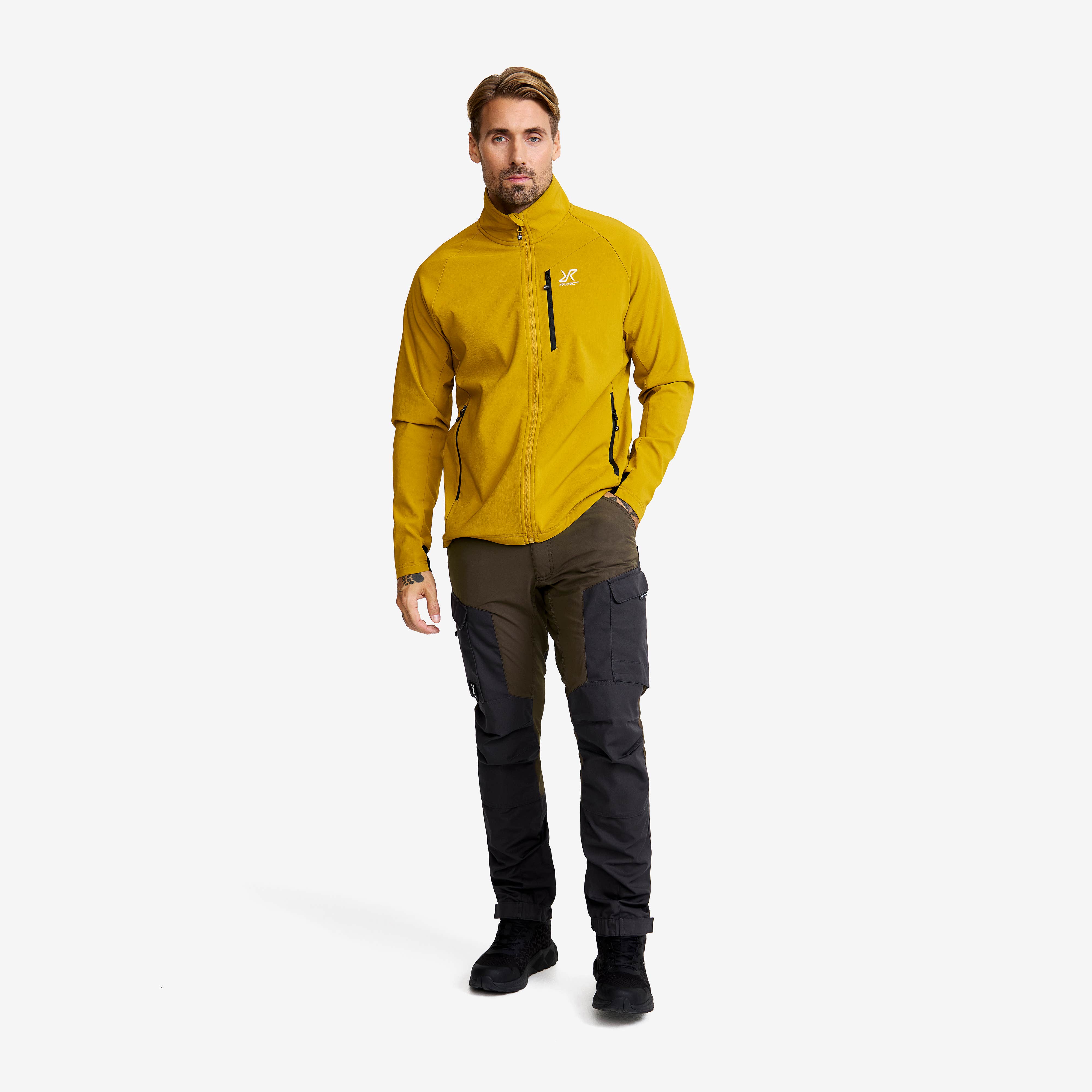 Exciter Light Softshell Jacket Herre Golden Palm