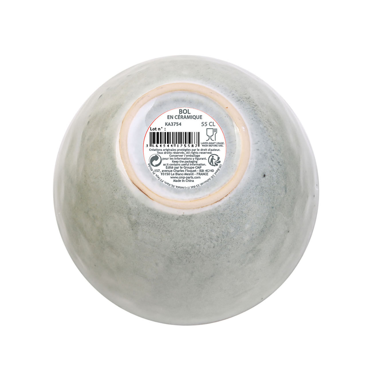 Home Deco Factory 6 Bols Au Grès du temps gris - 55 cl