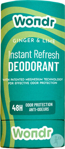 Wondr Déodorant Solide Instant Refresh Ginger & Lime 60g