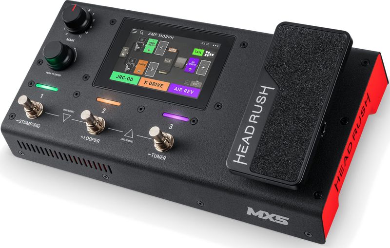 HeadRush MX5 - Gitaarversterker & FX Modeling Processor met 4 inch Touch Display, Expressiepedaal, Looper & USB Audio Interface voor gitaristen en bassisten