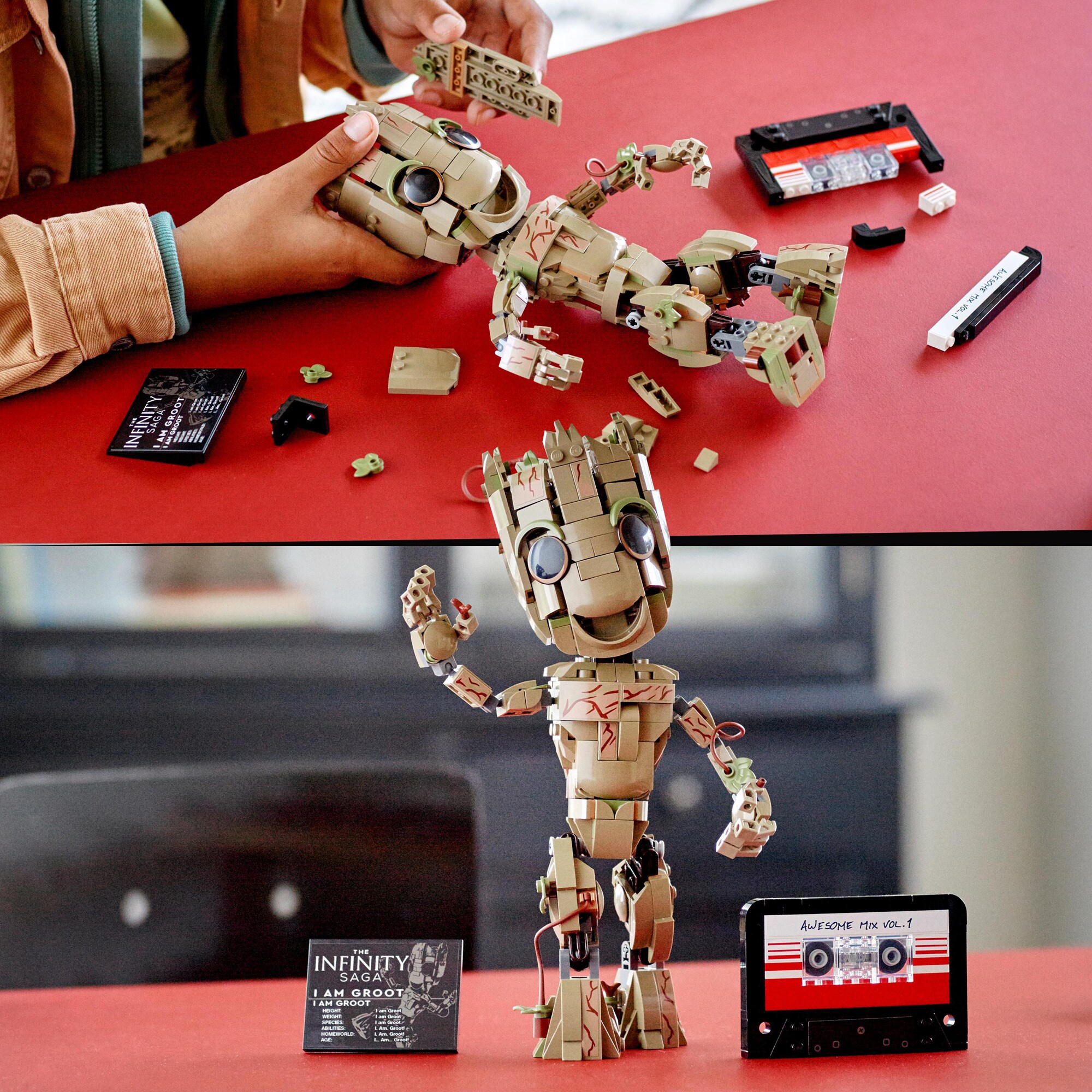 LEGO Konstruktionsspielzeug Marvel Super Heroes - Ich bin Groot