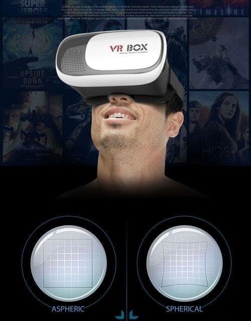 VR BOX 2.0 3D-briller med Bluetooth og fjernbetjening