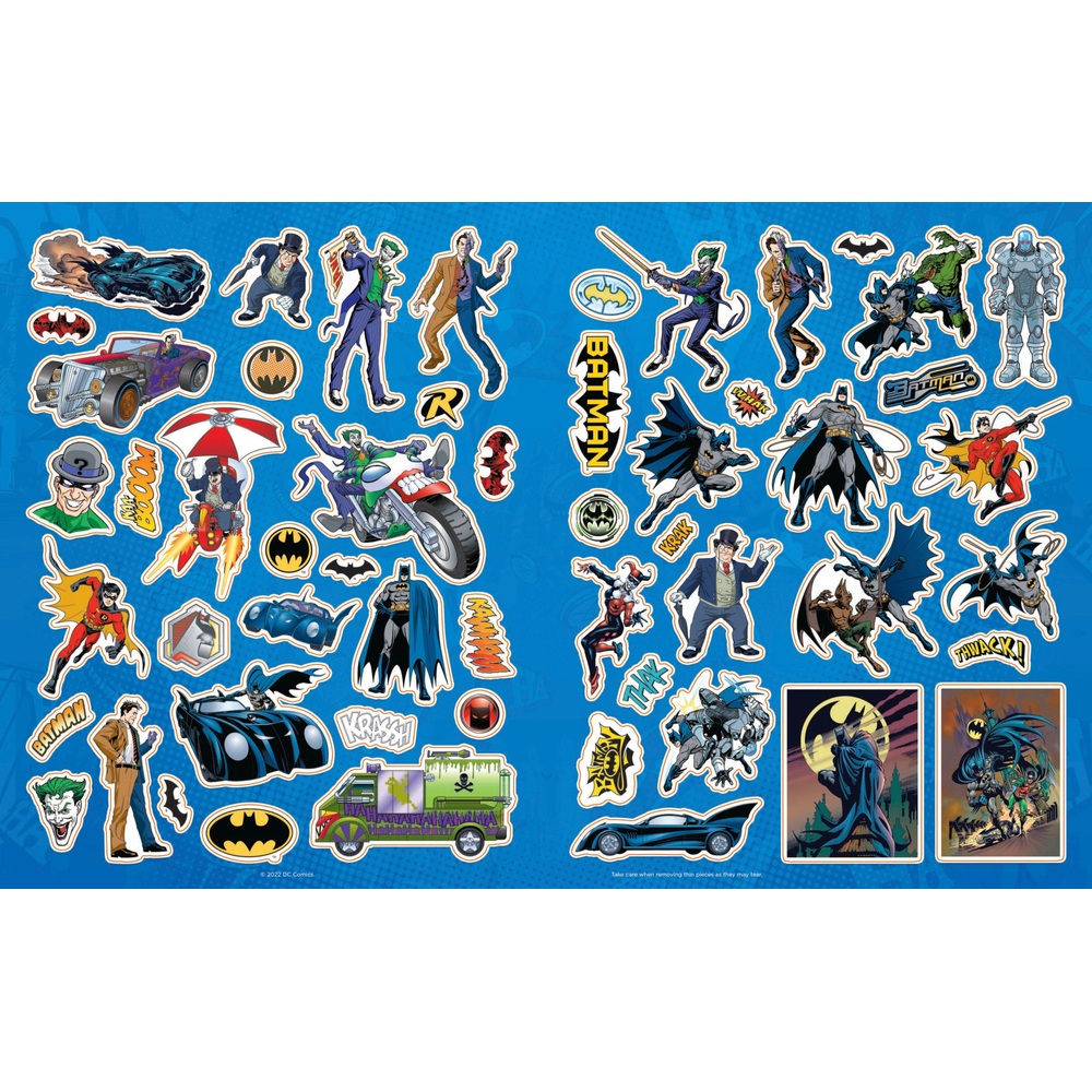 Batman Mal-, Sticker- und Aktivitätsbuch-Set mit über 100 Stickern