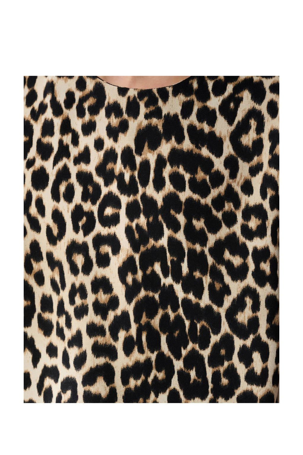 Shoeby T-shirt bruin/beige/zwart