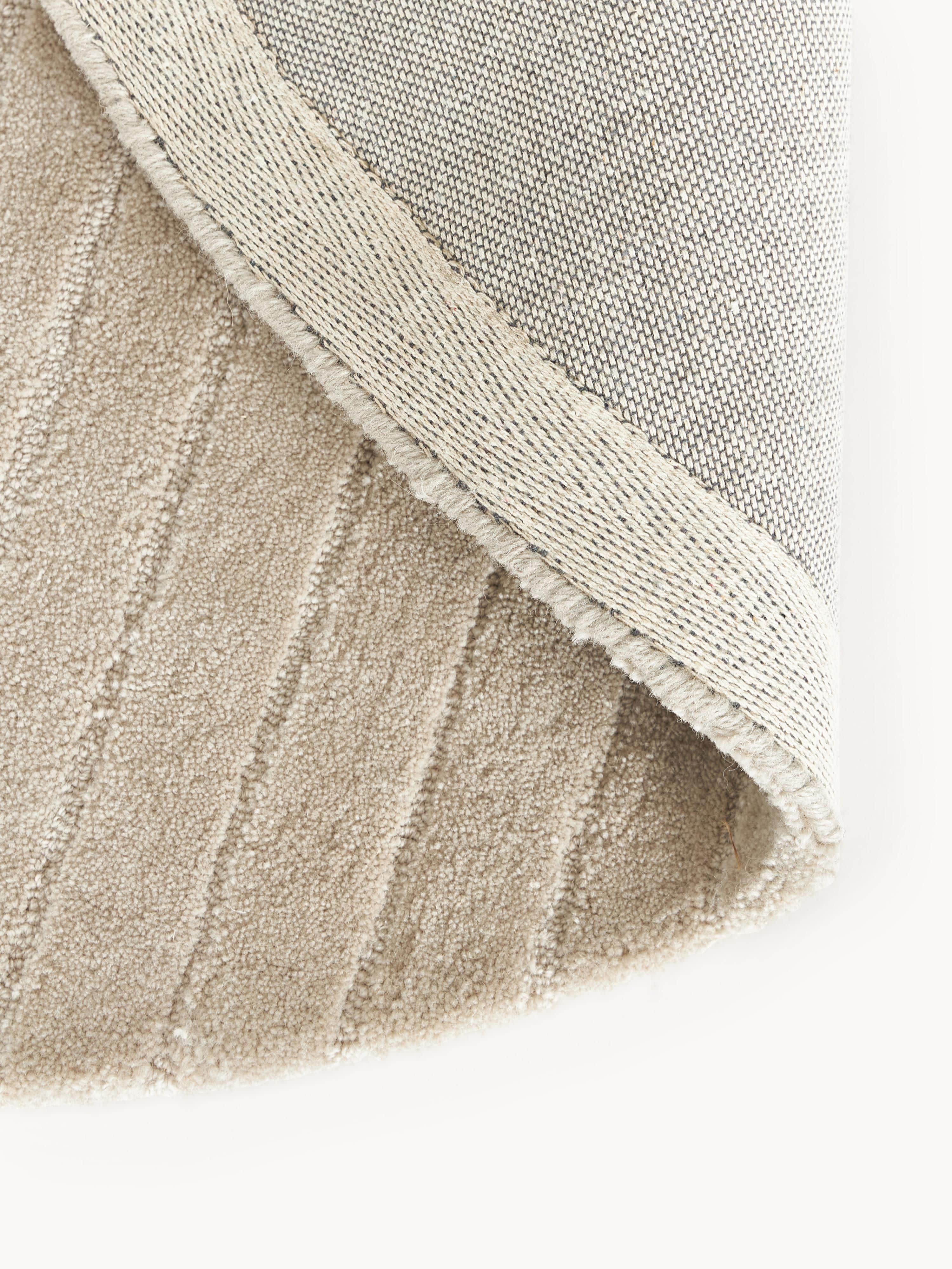 Rond wollen vloerkleed Mason, handgetuft