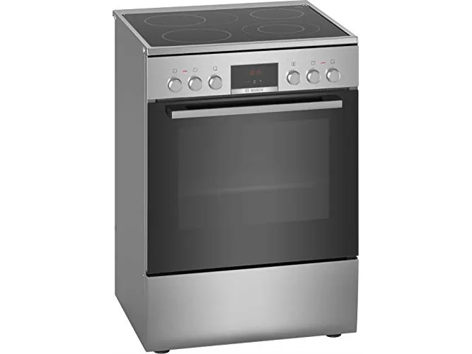 Bosch Serie | 4 HKR39C250 - Komfur - fritstående - bredde: 60 cm - dybde: 60 cm - højde: 85 cm - med selv-rengøring - rustfrit stål