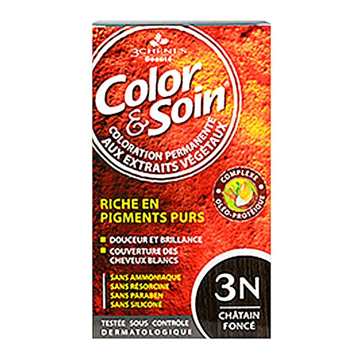 Color & Soin coloration permanente 3N châtain foncé