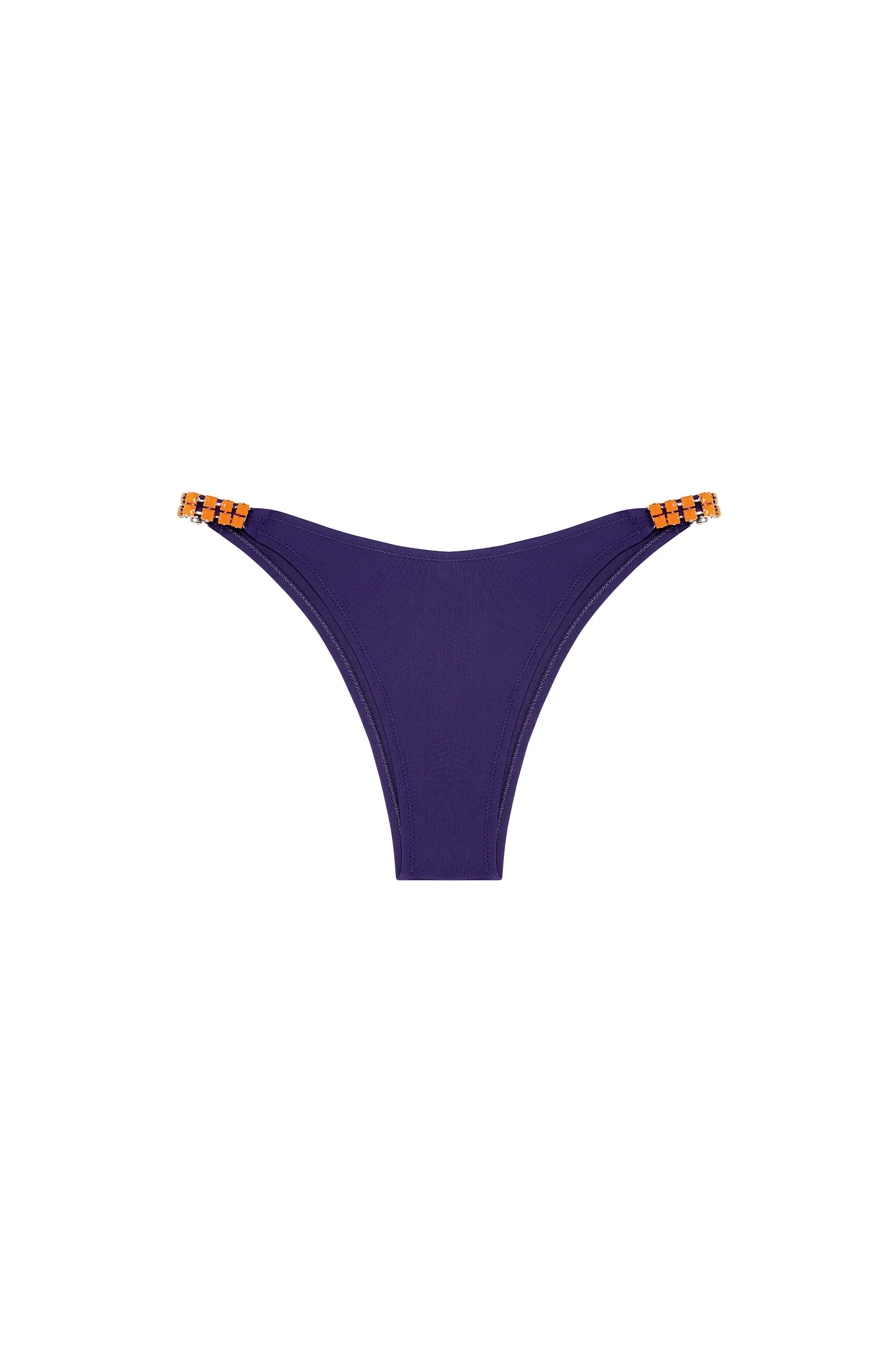 olida Bas de maillot de bain tanga à bijoux purple Purple
