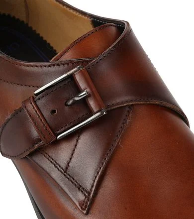 Giorgio Scandicci Schoen Bruin Monk Strap HE38201-110 Noce kopen