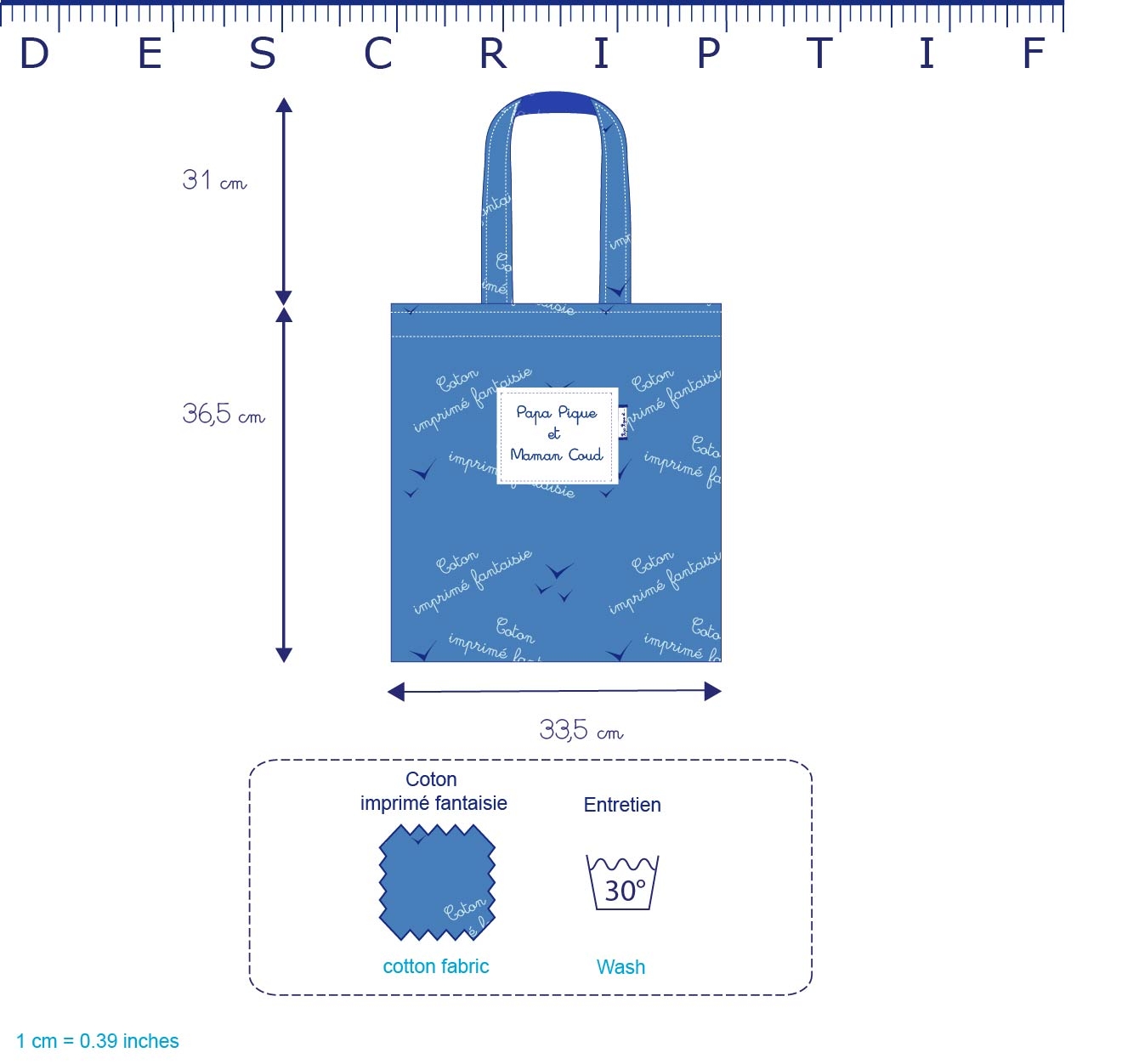 Sac Tote Bag Géotigre