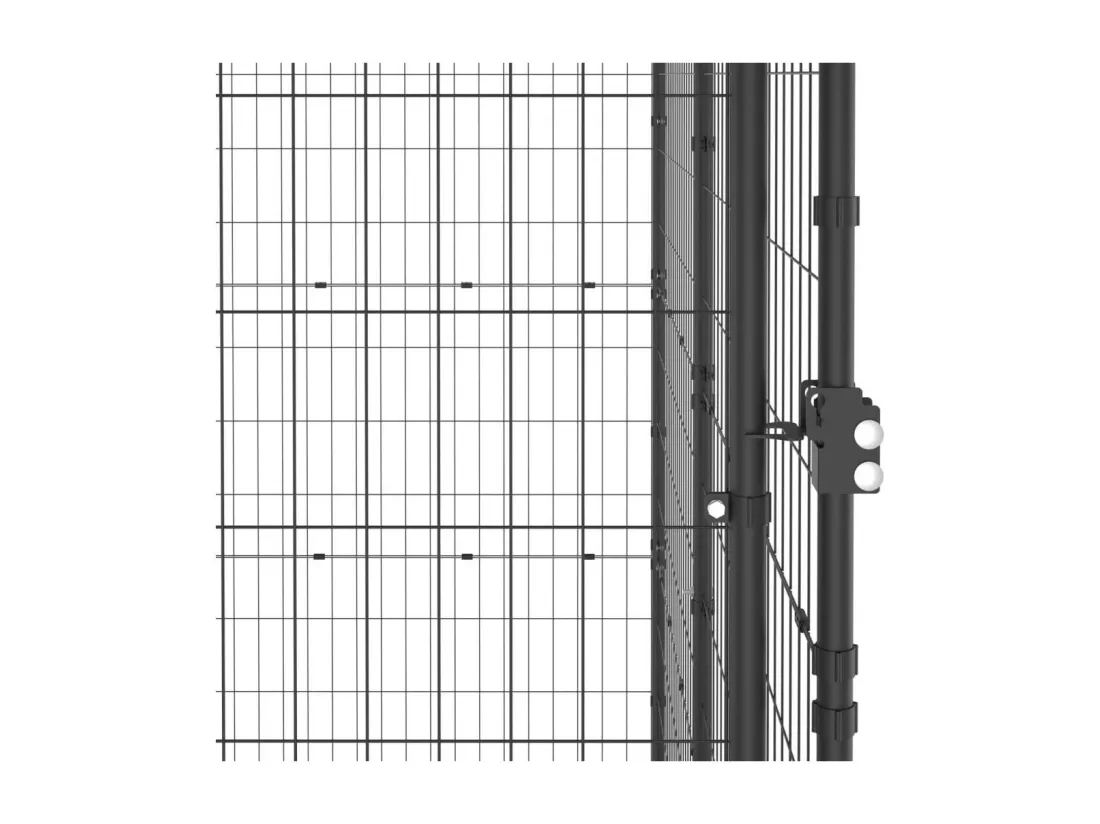 Chenil extérieur cage enclos 220 x 220 x 180 cm 02_0000401