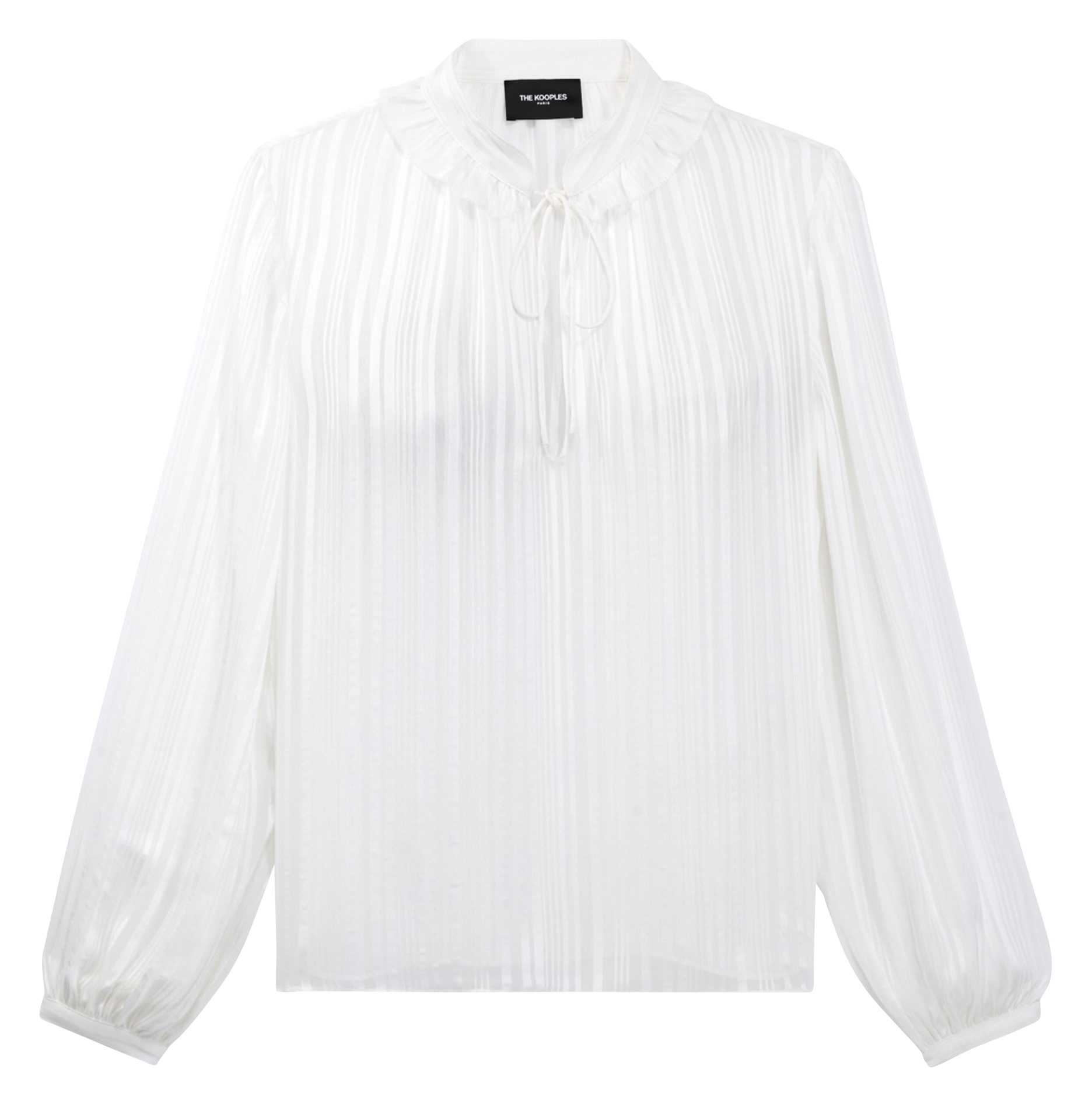 Top col montant| Blanc