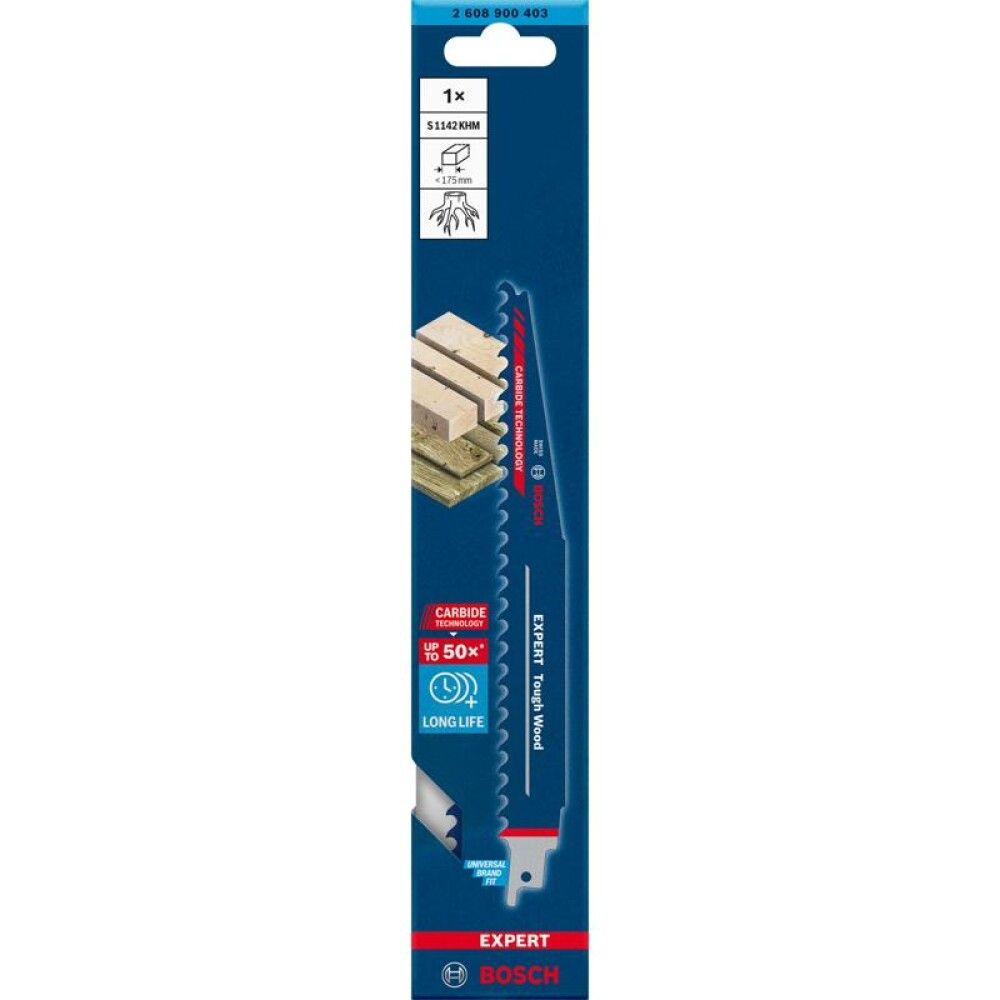 BAJONETTSAGBLAD BOSCH EXPERT TOUGH WOOD S1142KHM 175MM