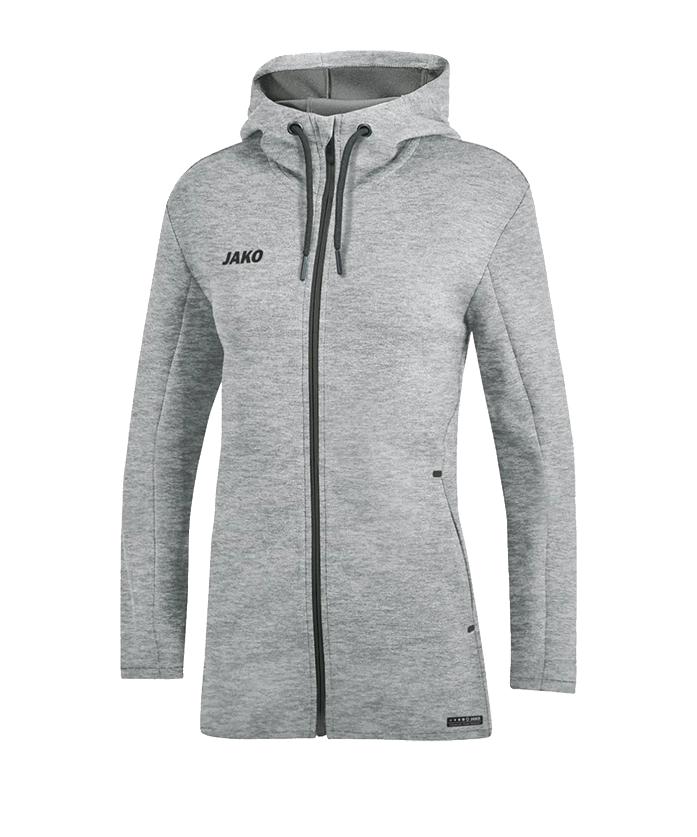 JAKO Premium Basic Kapuzenjacke Damen Grau F40