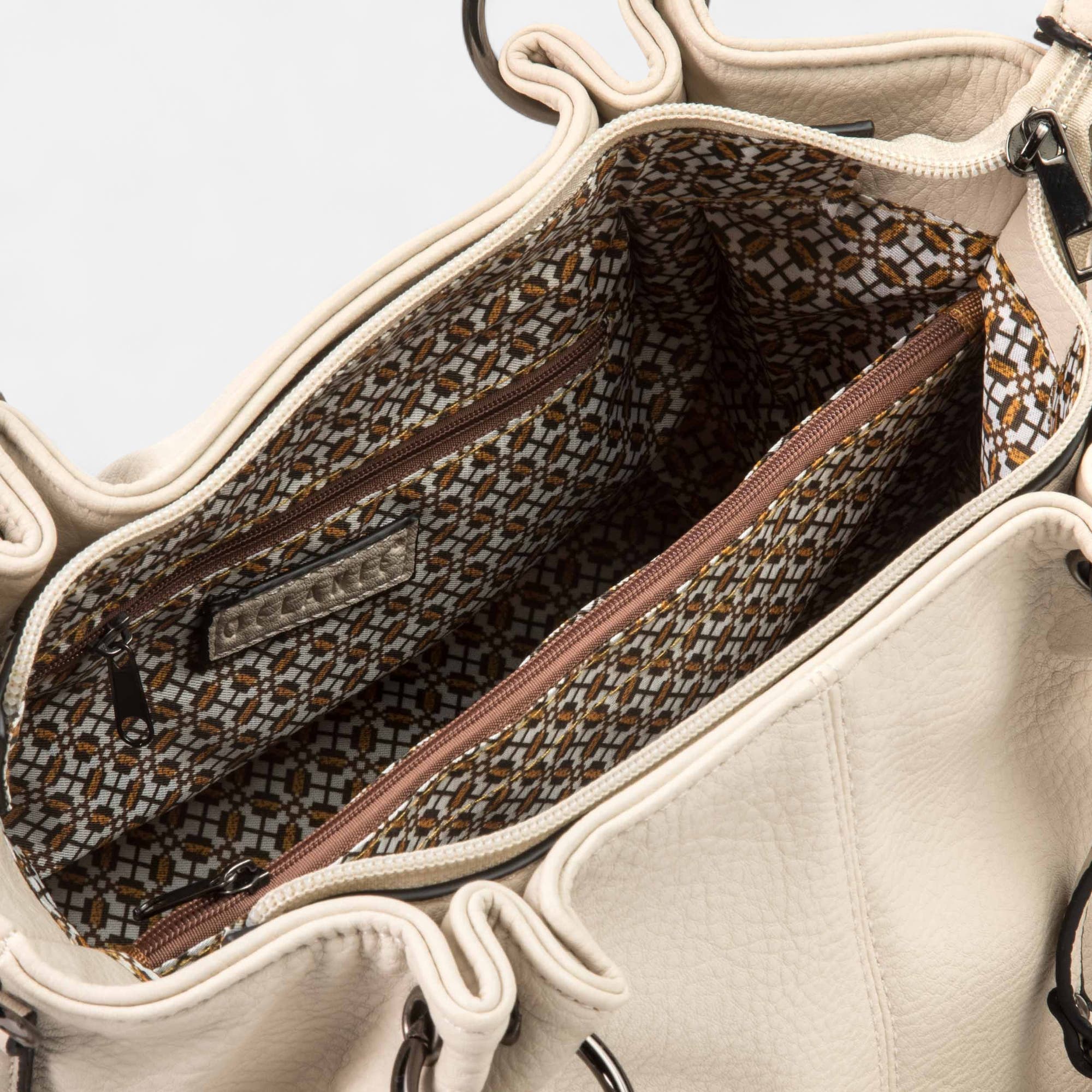 Sac de shopping beige