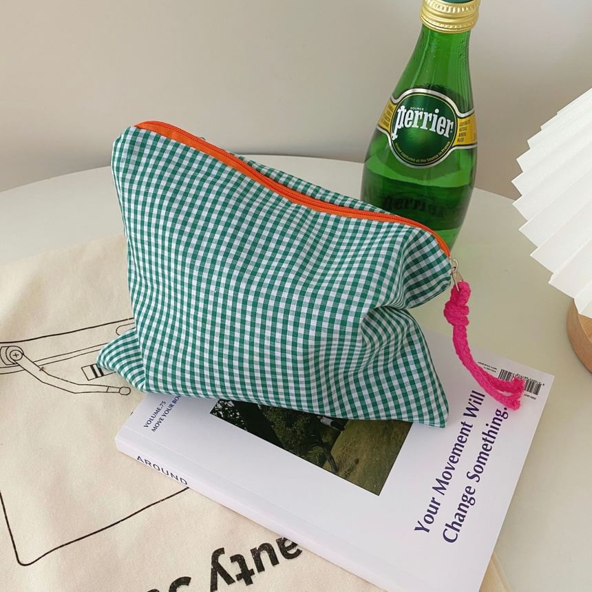 ZenlyHabit - Make-uptas / etui van geruite stof