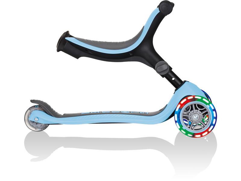 GLOBBER Scooter GO UP Foldable Plus Lights, Pastel Blau Scooter