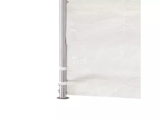 Belvédère avec toit blanc 4,46x4,08x3,22 m polyéthylène