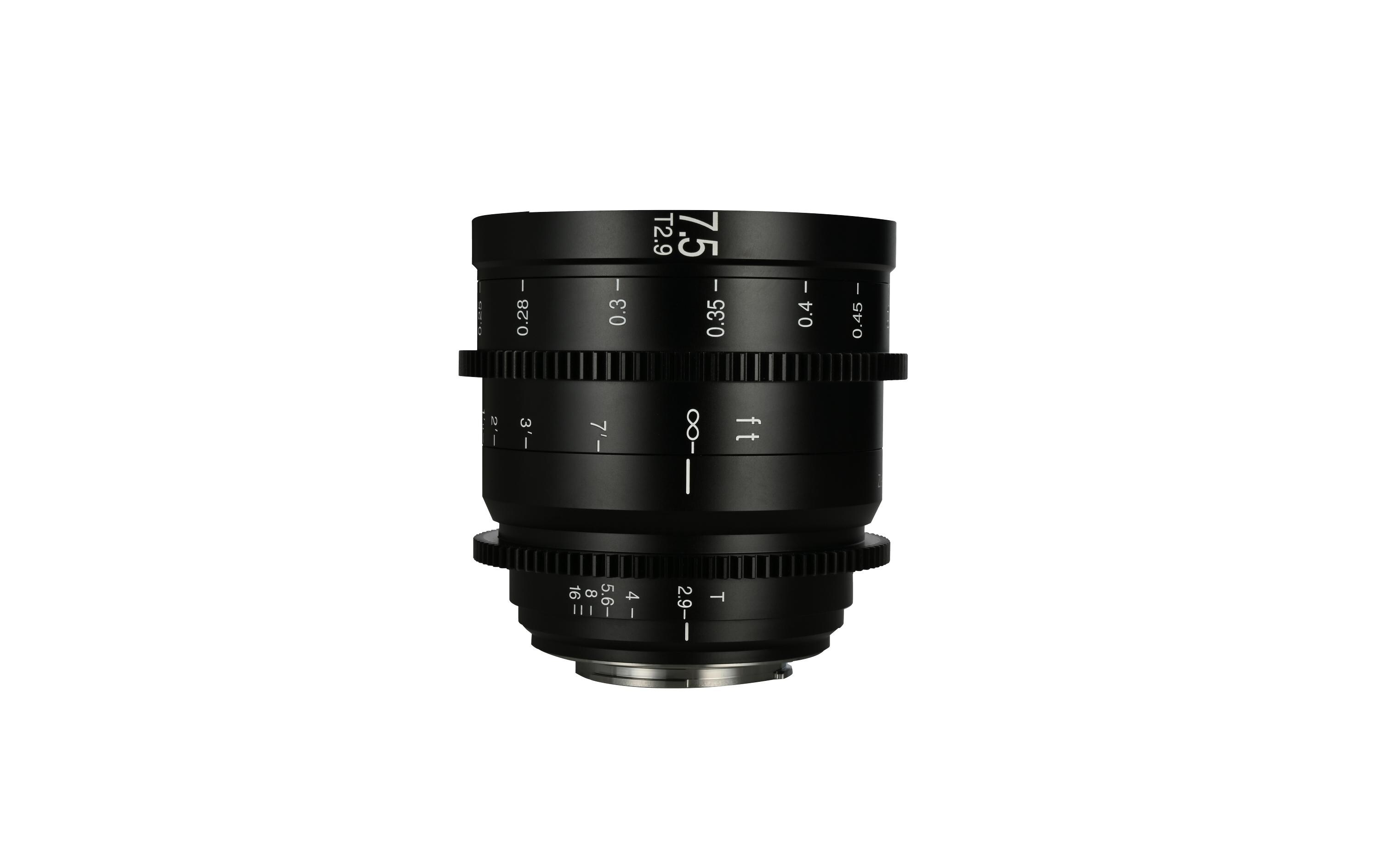 Festbrennweite 7.5 mm T2.9 Zero-D S35 Cine Lens X-Mount<br>Laowa 7.5 mm T2.9 Zero-D S35 Cine