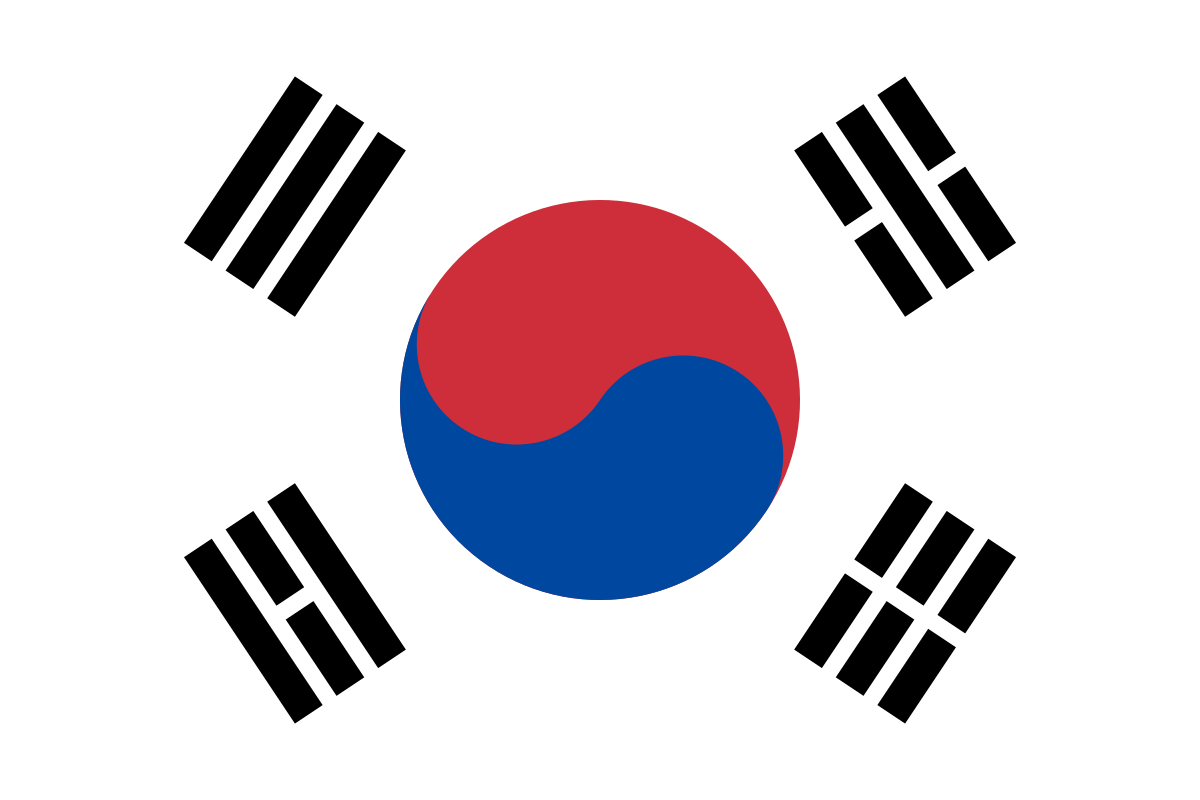 Vlag Zuid-Korea 150cm
