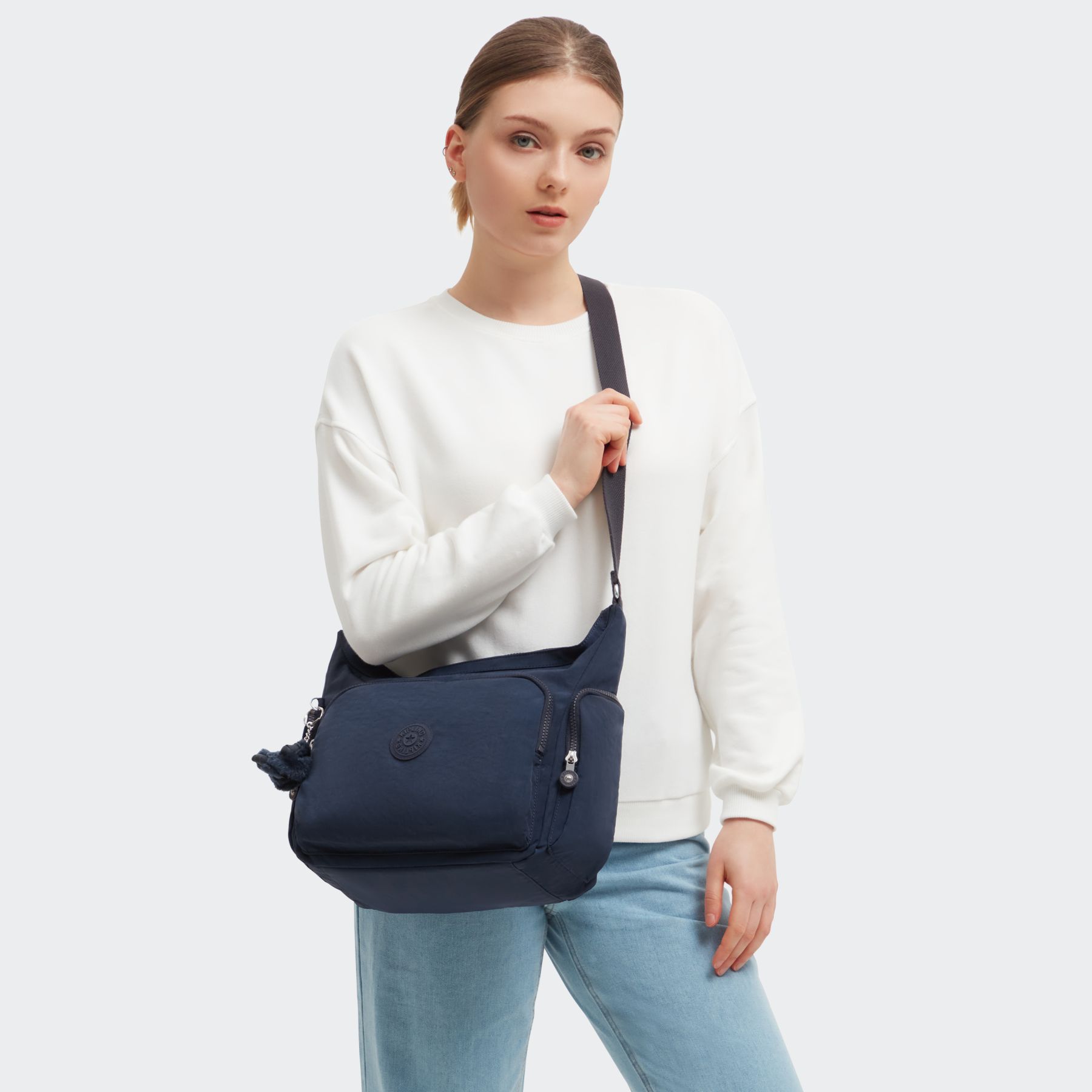 GABB Grand sac à bandoulière avec sangle réglable - Blue Bleu 2