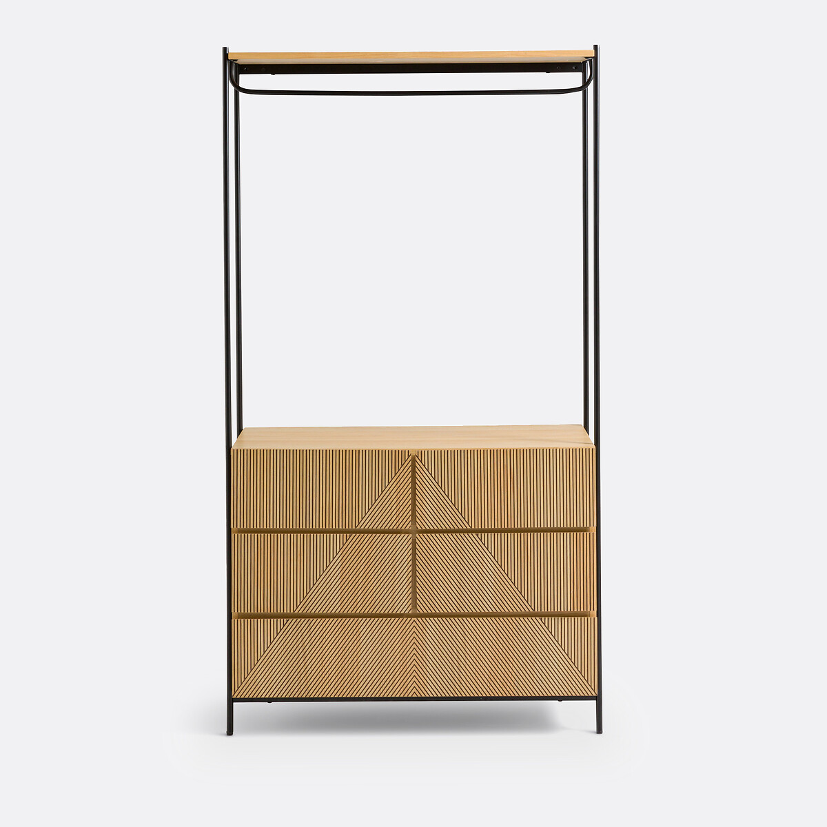 LA REDOUTE INTERIORS<br>Módulo de vestir, área para pendurar roupas + 5 gavetas, Lodge