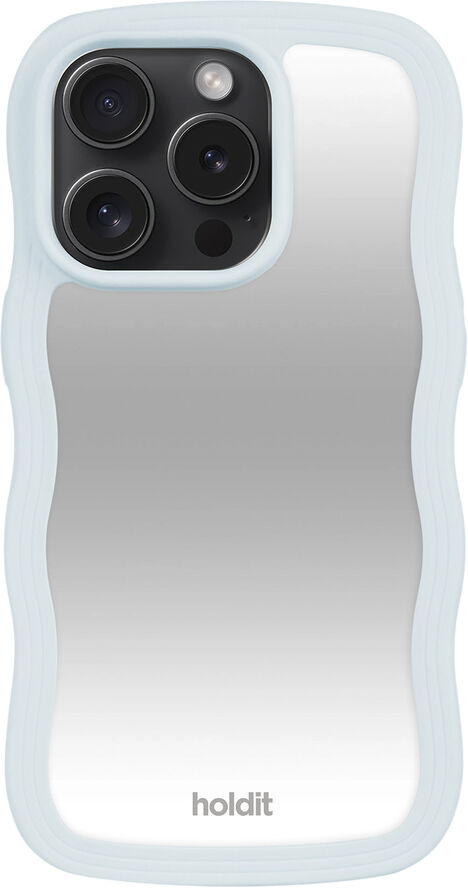 HoldIt Wavy Case iPhone 15 Pro Max Blå