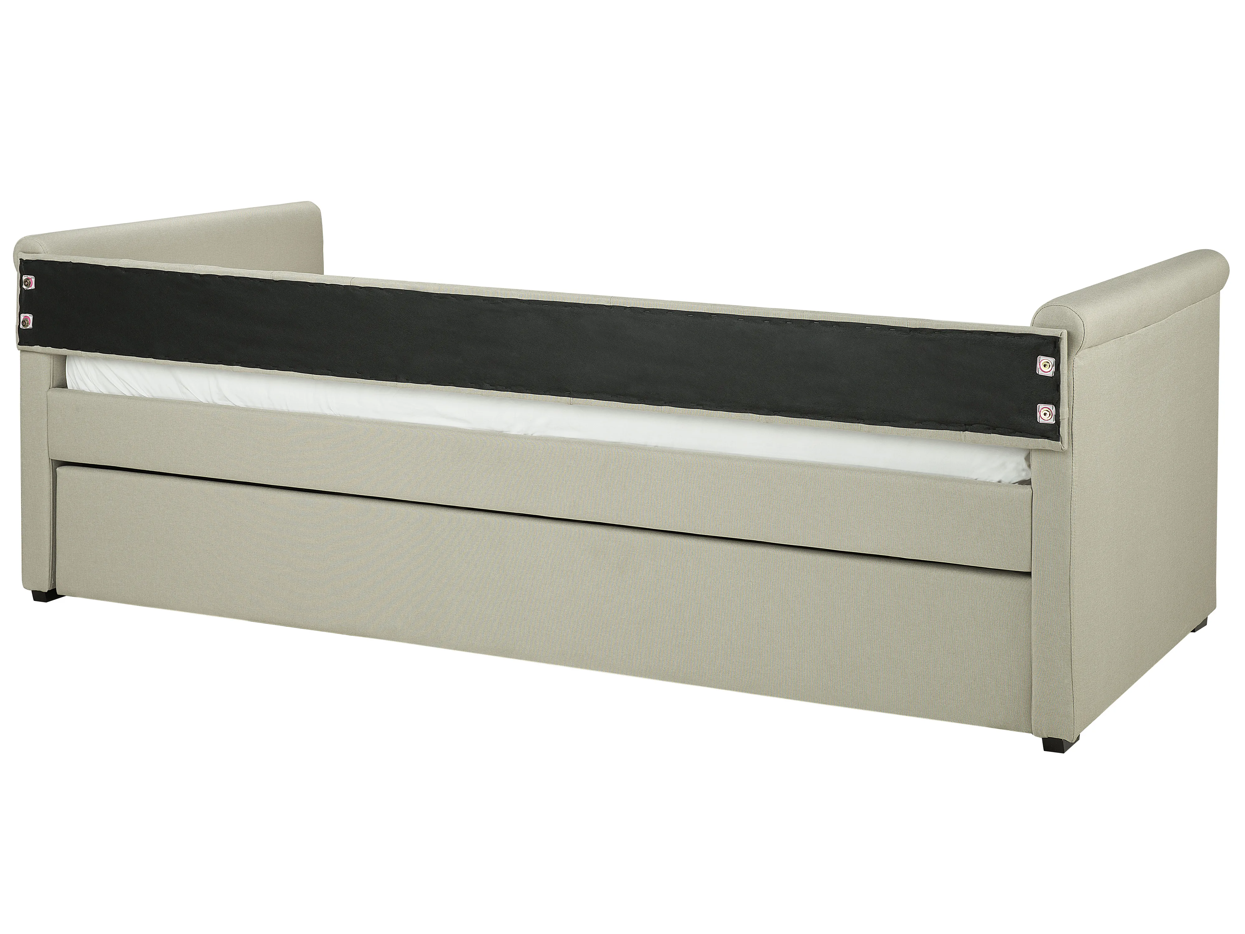 Onderschuifbed Stof LIBOURNE 80 x 200 cm Beige