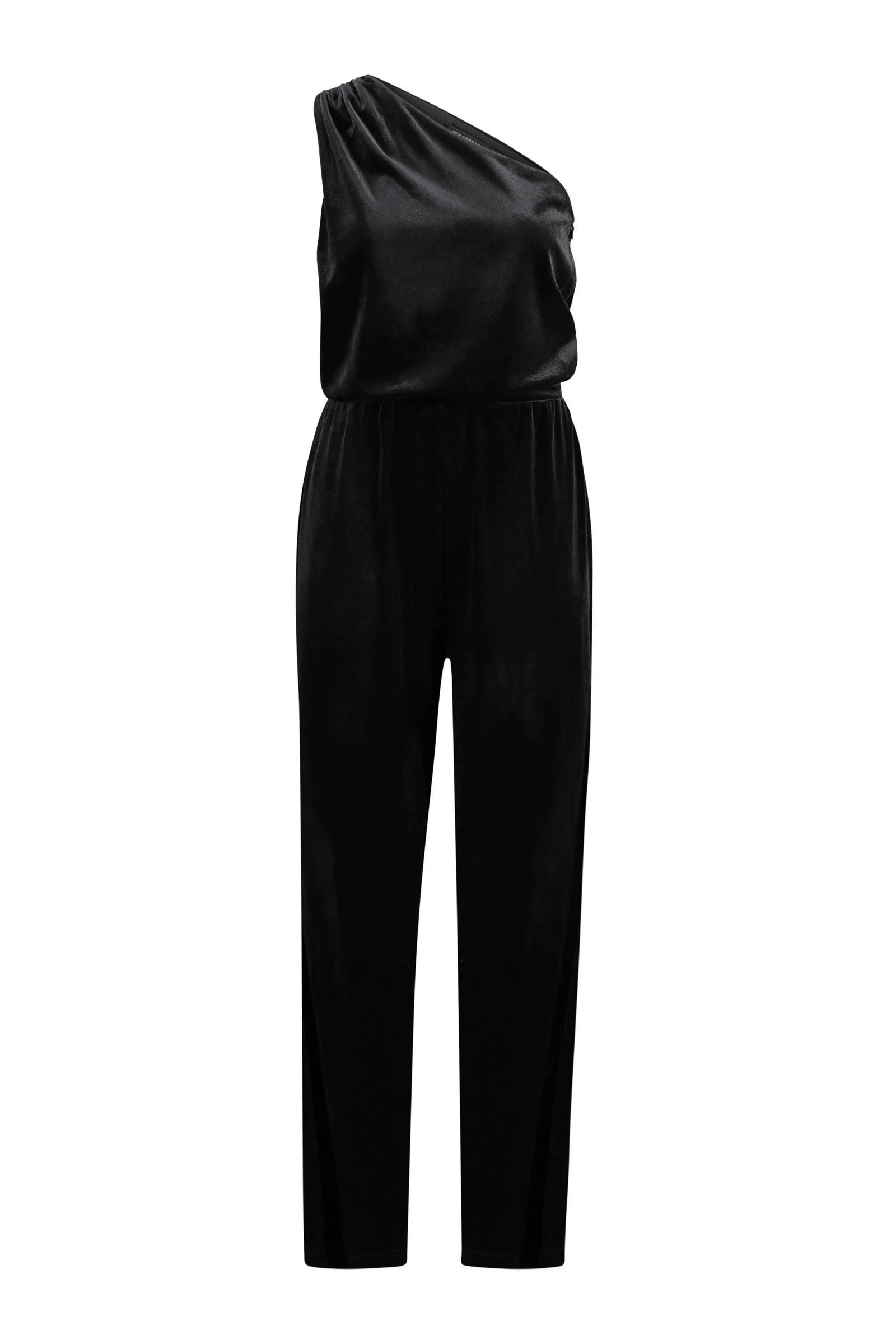 Expresso fluwelen jumpsuit zwart