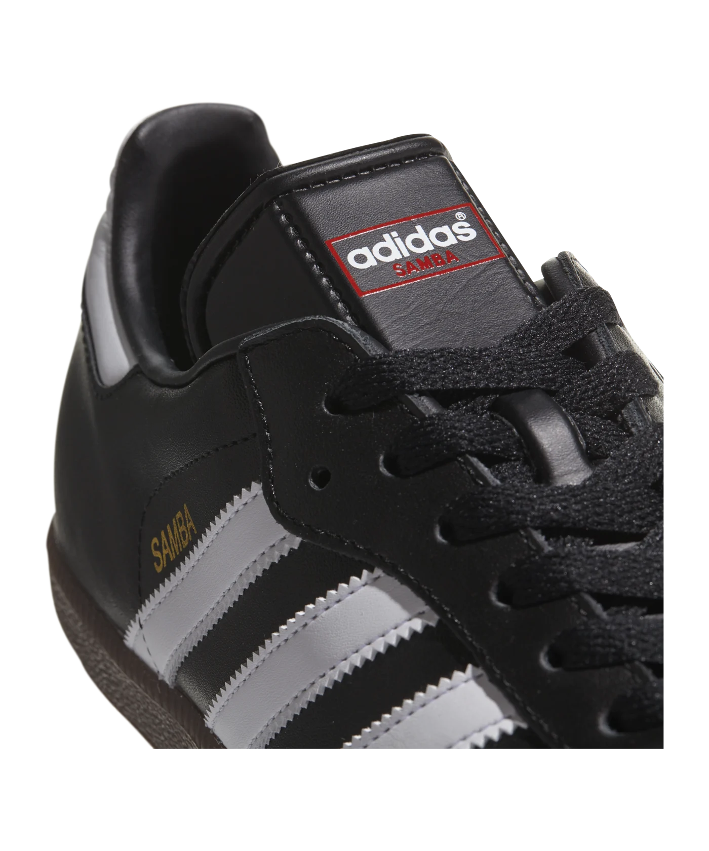 adidas Samba Hallenschuh Leder Schwarz Weiss