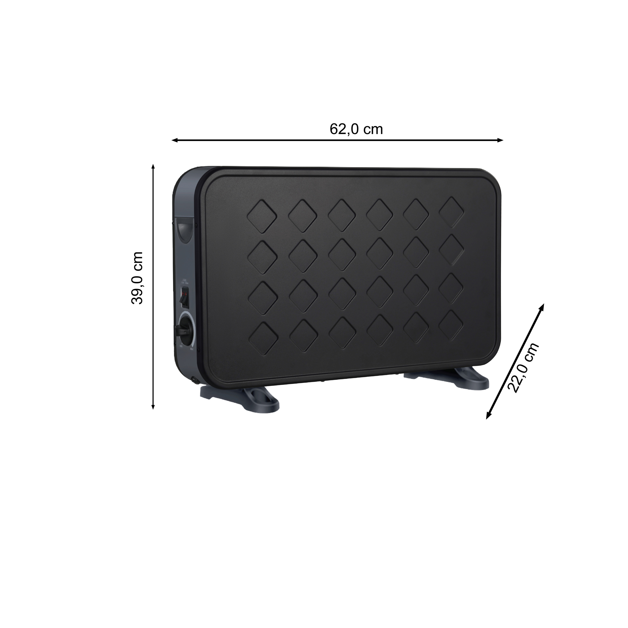 Fullcomfort E-Heat Essential convectorkachel - 2000 watt