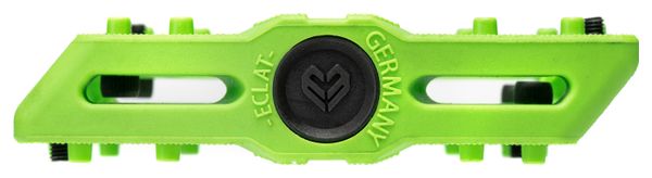 Paire de Pédales Eclat Contra Vert Fluo