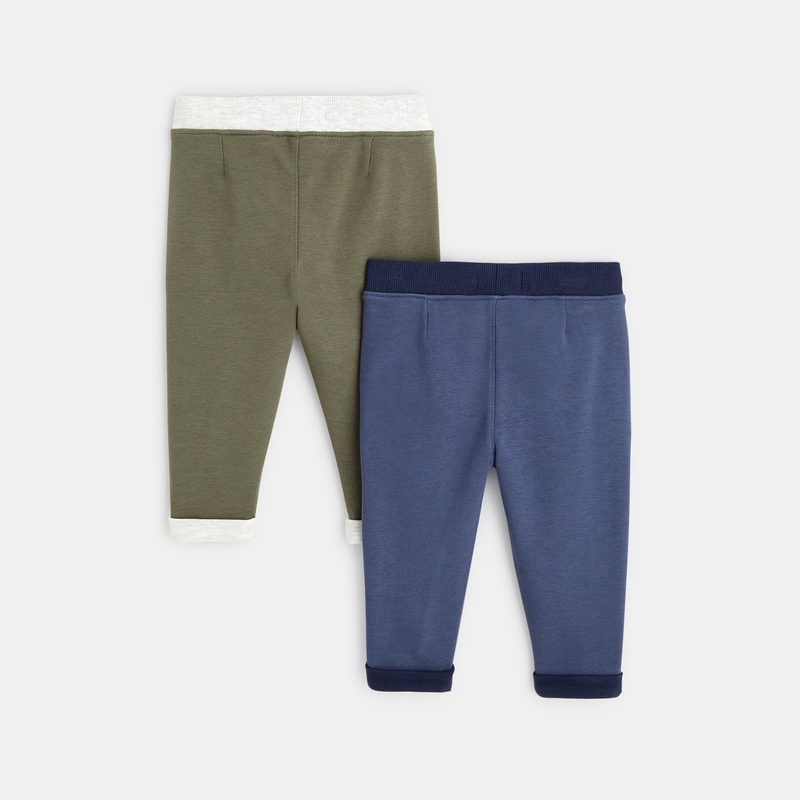 Pantalon jogging (lot de 2) bleu bébé garçon